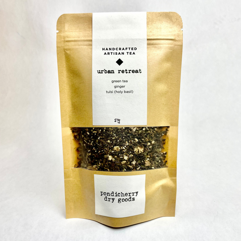 urban retreat - green tea, ginger, tulsi (holy basil)