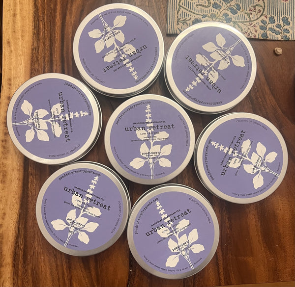 urban retreat - green tea, ginger, tulsi (holy basil)