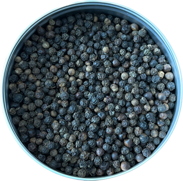 whole black pepper