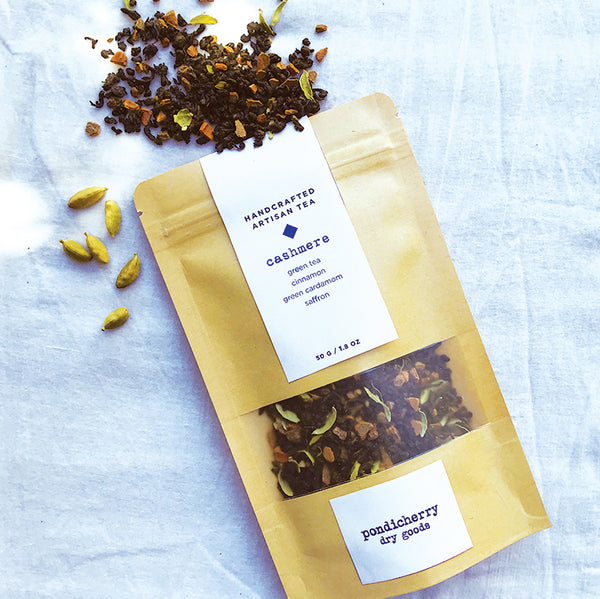 green masala chai mountain blend - green tea, cardamom, cinnamon, saffron